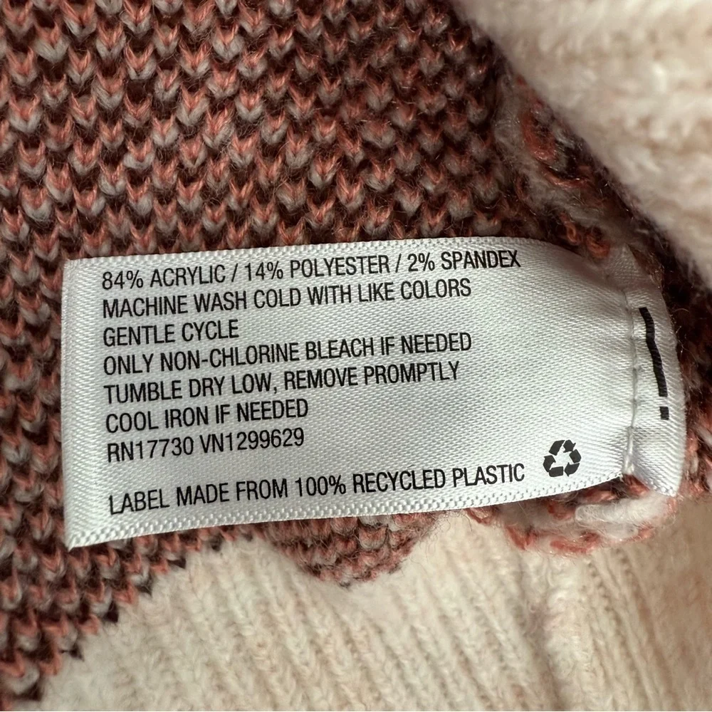 Women’s Knox Rose Floral Crew Neck Pullover Long Sleeve Sweater Size XS